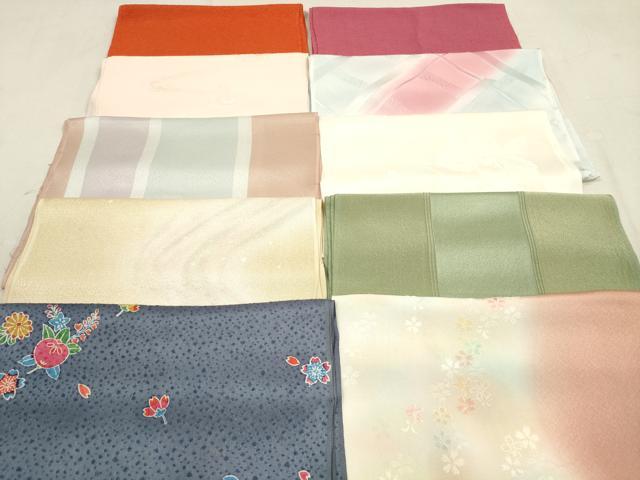 平和屋着物★和装小物　帯揚げ10枚セット　正絹　逸品　DAAX2104xg