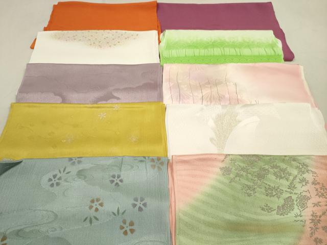 平和屋着物★和装小物　帯揚げ10枚セット　正絹　逸品　DAAX2106xg