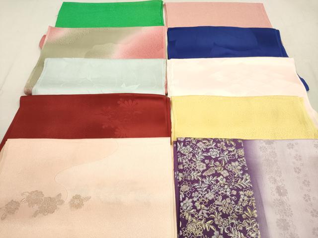 平和屋着物★和装小物　帯揚げ10枚セット　正絹　逸品　DAAX2107xg