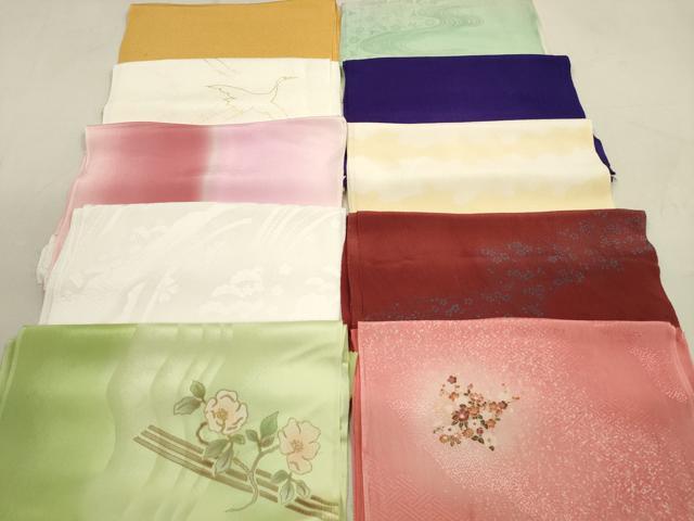 平和屋着物★和装小物　帯揚げ10枚セット　正絹　逸品　DAAX2373xg
