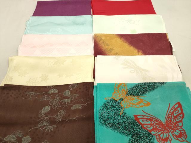 平和屋着物★和装小物　帯揚げ10枚セット　正絹　逸品　DAAX2377xg