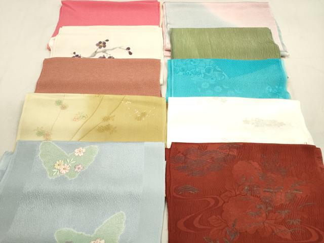 平和屋着物★和装小物　帯揚げ10枚セット　正絹　逸品　DAAX2378xg