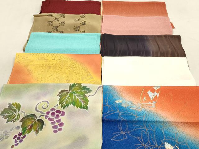平和屋着物★和装小物　帯揚げ10枚セット　正絹　逸品　DAAX2379xg