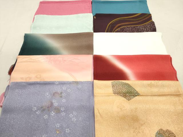 平和屋着物★和装小物　帯揚げ10枚セット　正絹　逸品　DAAX2380xg