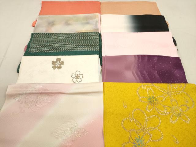 平和屋着物★和装小物　帯揚げ10枚セット　正絹　逸品　DAAX2384xg