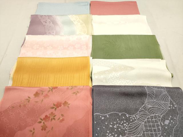 平和屋着物★和装小物　帯揚げ10枚セット　正絹　逸品　DAAX2389xg