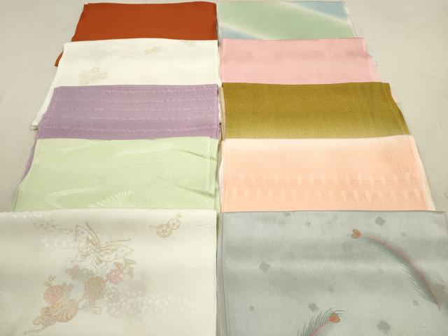 平和屋着物★和装小物　帯揚げ10枚セット　正絹　逸品　DAAX2391xg