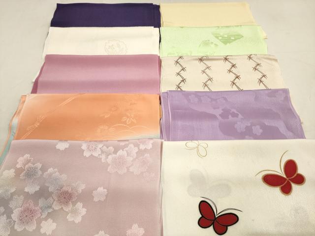 平和屋着物★和装小物　帯揚げ10枚セット　正絹　逸品　DAAX2397xg