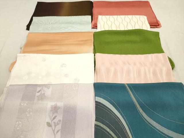 平和屋着物★和装小物　帯揚げ10枚セット　正絹　逸品　DAAX2402xg