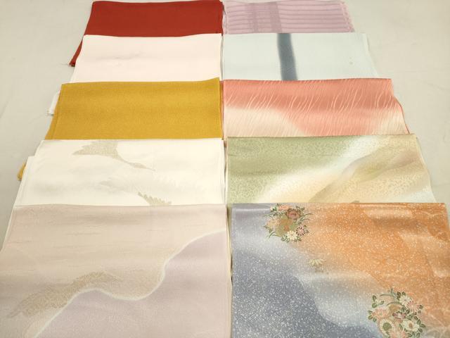 平和屋着物★和装小物　帯揚げ10枚セット　正絹　逸品　DAAX2403xg