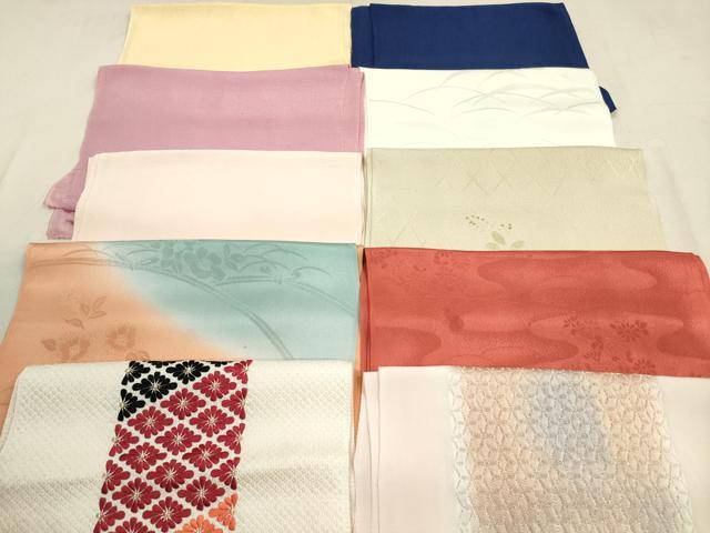 平和屋着物★和装小物　帯揚げ10枚セット　正絹　逸品　DAAX2465xg