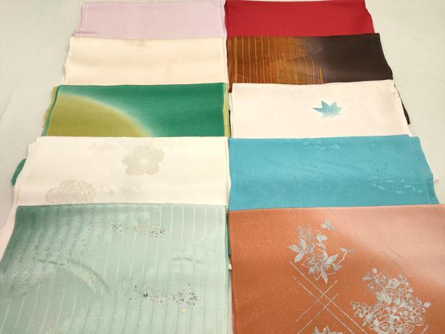 平和屋着物★和装小物　帯揚げ10枚セット　正絹　逸品　DAAX2467xg