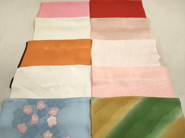 平和屋着物★和装小物　帯揚げ10枚セット　正絹　逸品　DAAX2483xg