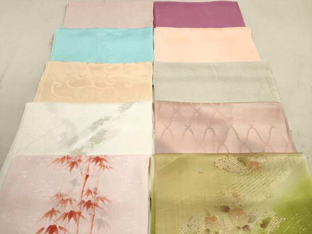 平和屋着物★和装小物　帯揚げ10枚セット　正絹　逸品　DAAX2484xg