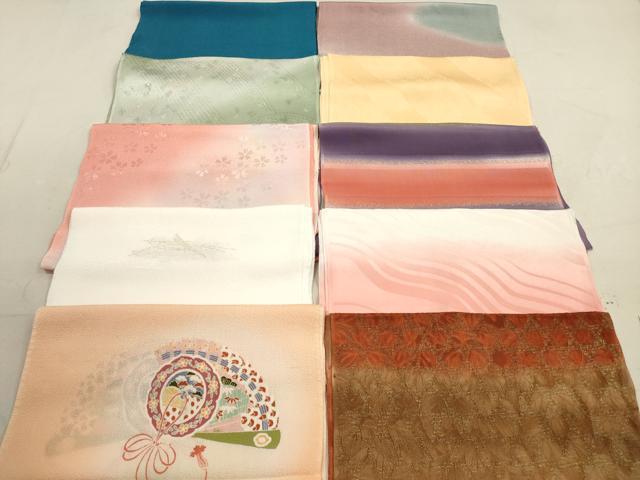 平和屋着物★和装小物　帯揚げ10枚セット　正絹　逸品　DAAX2485xg