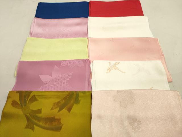 平和屋着物★和装小物　帯揚げ10枚セット　正絹　逸品　DAAX2486xg