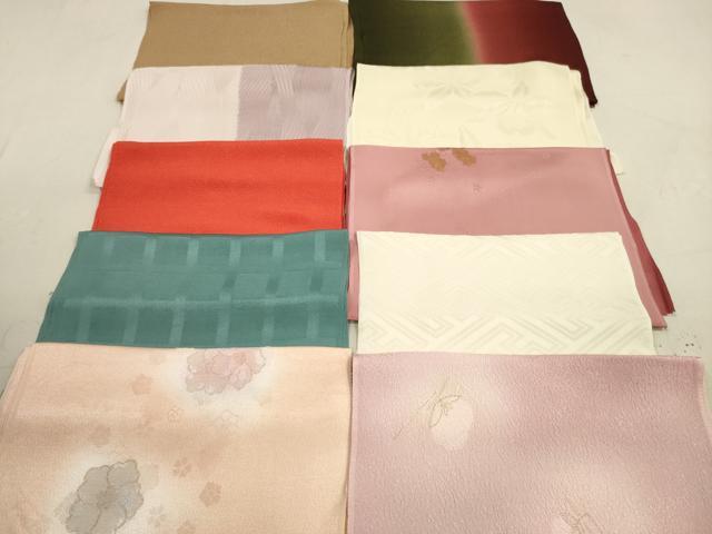 平和屋着物★和装小物　帯揚げ10枚セット　正絹　逸品　DAAX2490xg