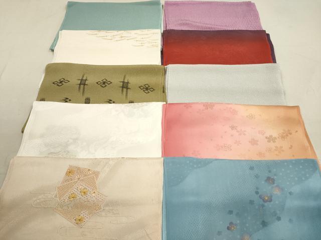 平和屋着物★和装小物　帯揚げ10枚セット　正絹　逸品　DAAX2491xg