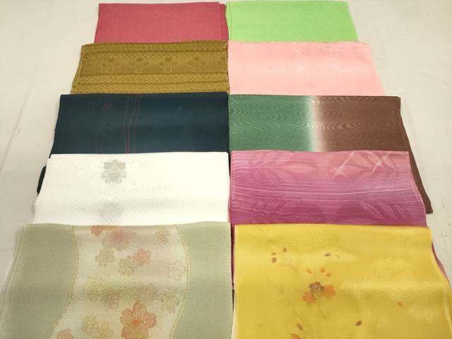 平和屋着物★和装小物　帯揚げ10枚セット　正絹　逸品　DAAX2496xg