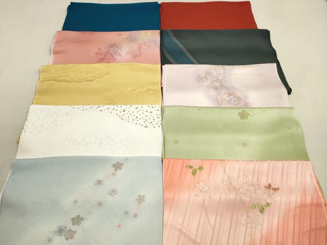 平和屋着物★和装小物　帯揚げ10枚セット　正絹　逸品　DAAX2497xg