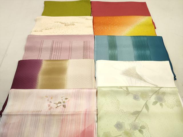 平和屋着物★和装小物　帯揚げ10枚セット　正絹　逸品　DAAX2502xg