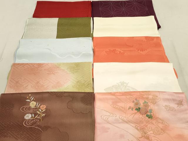 平和屋着物★和装小物　帯揚げ10枚セット　正絹　逸品　DAAX2503xg