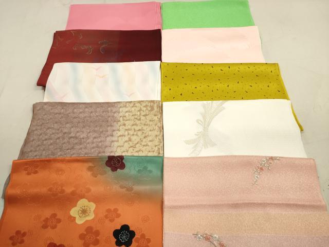 平和屋着物★和装小物　帯揚げ10枚セット　正絹　逸品　DAAX2505xg