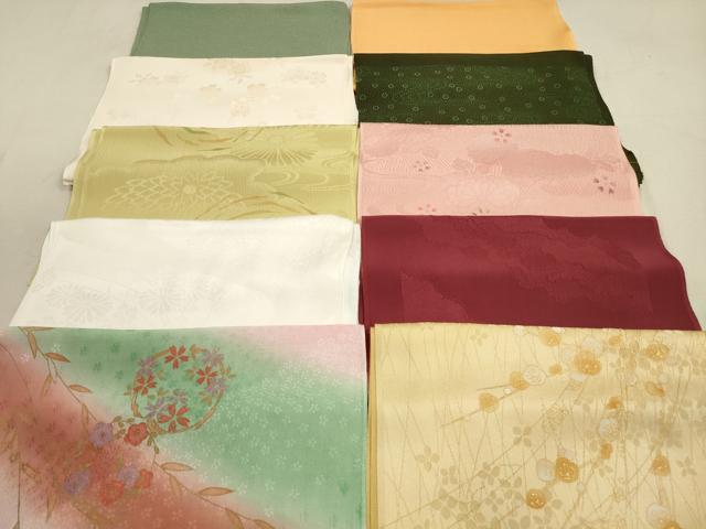 平和屋着物★和装小物　帯揚げ10枚セット　正絹　逸品　DAAX2507xg