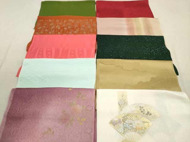 平和屋着物★和装小物　帯揚げ10枚セット　正絹　逸品　DAAX2508xg