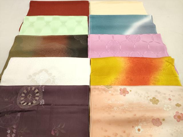 平和屋着物★和装小物　帯揚げ10枚セット　正絹　逸品　DAAX2514xg