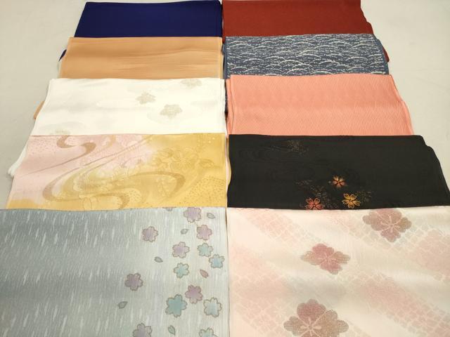平和屋着物★和装小物　帯揚げ10枚セット　正絹　逸品　DAAX2517xg