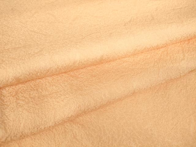 平和屋着物▽上質な色無地　単衣　霞地紋　赤香色　正絹　逸品　DAAX3111az