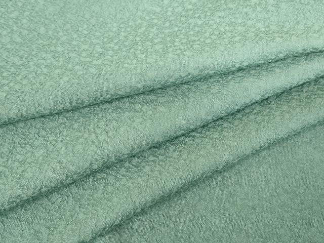 平和屋着物▽上質な色無地　単衣　青竹色　正絹　逸品　DAAX3112az