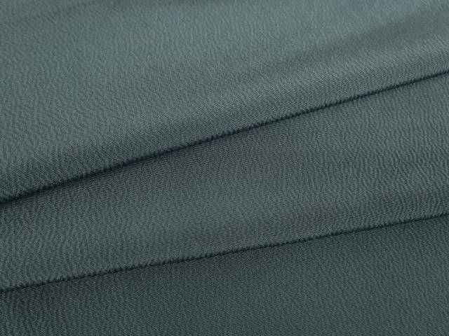 平和屋着物▽上質な色無地　単衣　鉄御納戸色　正絹　逸品　DAAX3116az