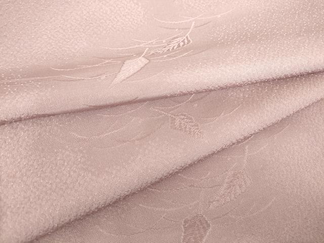 平和屋着物●上質な色無地　舞葉地紋　梅鼠色　正絹　逸品　DAAX3772az