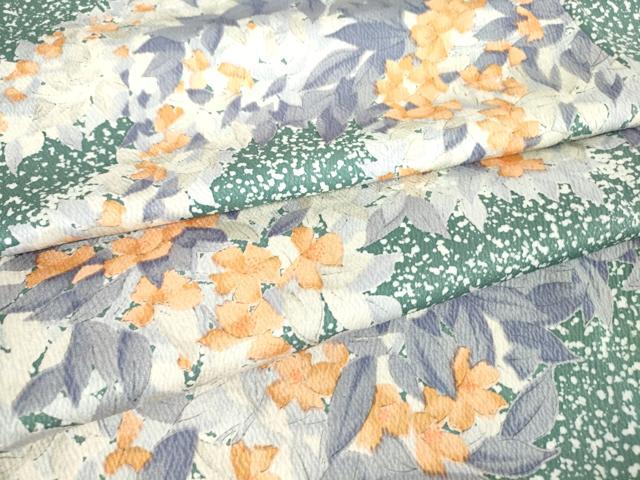 平和屋着物●上質な小紋　草花文　正絹　逸品　未使用　DAAX3776az