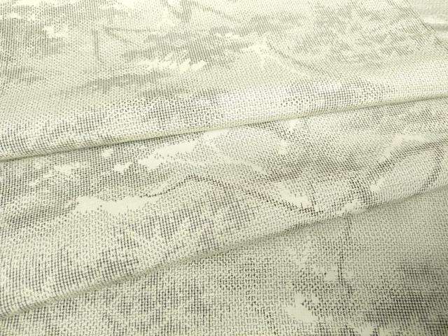 平和屋着物●上質な紬　樹林文　正絹　逸品　未使用　DAAX3794az