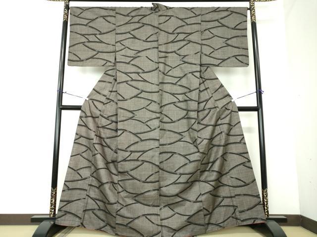 平和屋着物●本場大島紬　7マルキ　舞花文　正絹　逸品　DAAX4070ps