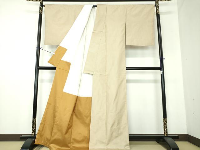 平和屋着物○上質な紬 縞 正絹 逸品 DAAX4078psの通販はau PAY