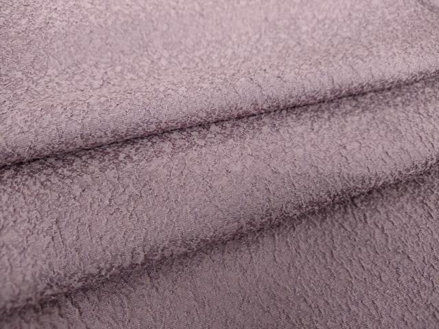 平和屋着物●上質な色無地　霞地紋　葡萄鼠色　正絹　逸品　DAAX4084ps