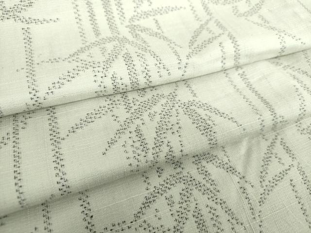 平和屋着物●結城紬　笹竹文　正絹　逸品　DAAX4086ps