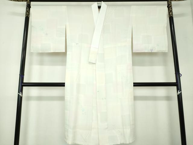 平和屋着物●上質な長襦袢　無双仕立て　手描き　草花文　暈し染め　鈴乃屋扱い　正絹　逸品　未使用　DAAX4127ps