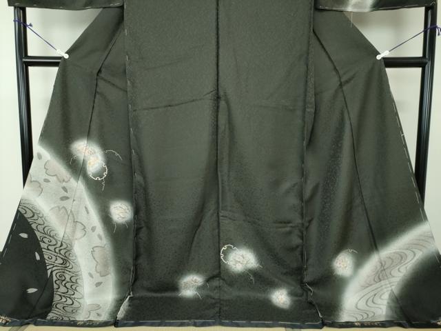 平和屋着物○日本図案家協会正会員 湯谷文雄作 訪問着 駒刺繍 日本の美