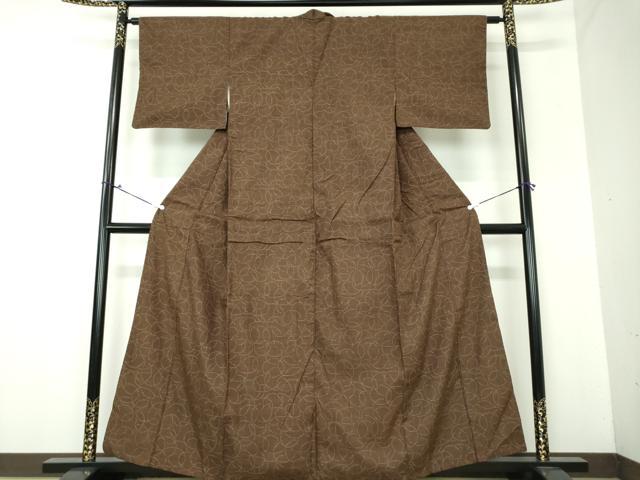 平和屋着物●上質な紬　抽象文様　正絹　逸品　DAAX4139ps 平和屋着物○上質な紬 抽象文様 正絹 逸品 DAAX4139ps