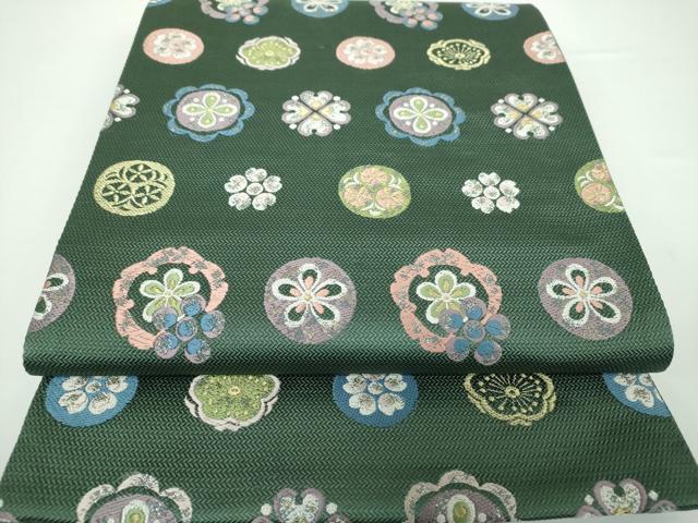 平和屋着物□西陣 京洛苑たはら謹製 六通柄袋帯 唐織 聚宝