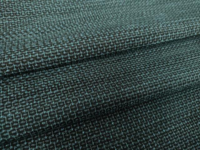 平和屋着物●男性　紬　80亀甲　総詰め　正絹　逸品　DAAX4268ps