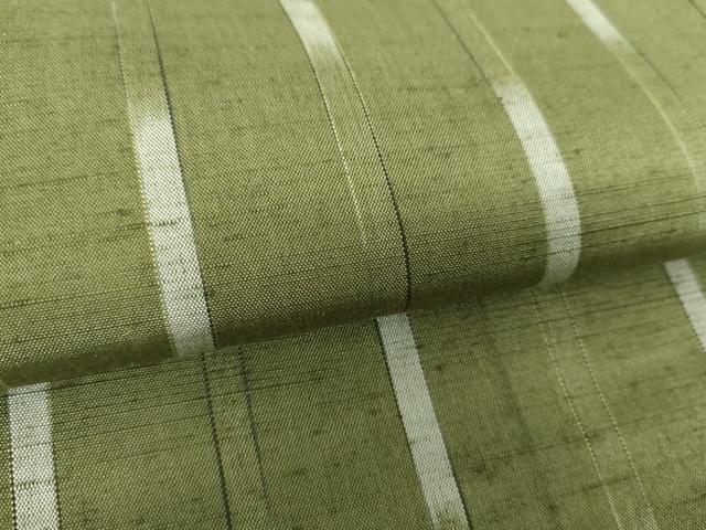 平和屋着物○上質な紬 花杉木 変わり間道 証紙付き ロング丈