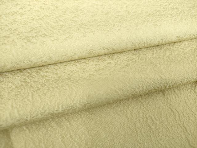 平和屋着物●上質な色無地　霞地紋　抹茶色　正絹　逸品　DAAX4380ps