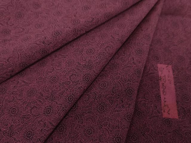 平和屋着物●重要無形文化財　人間国宝　中村勇二郎　江戸小紋　古代菊　正絹　逸品　DAAX4398ps