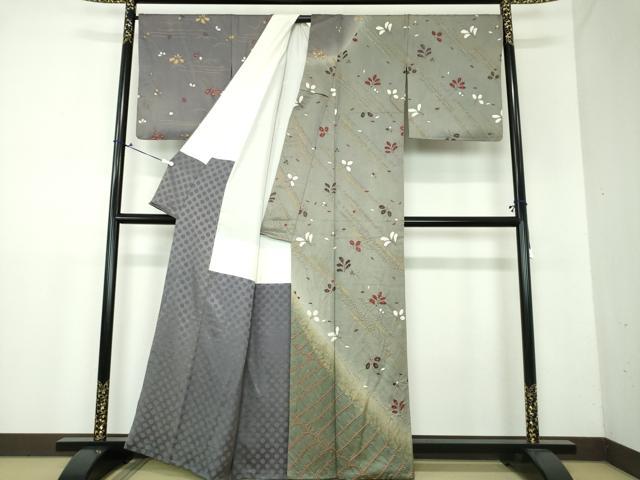 平和屋着物○訪問着 絞り 舞花文 暈し染め 金彩 正絹 逸品 DAAX4418ps